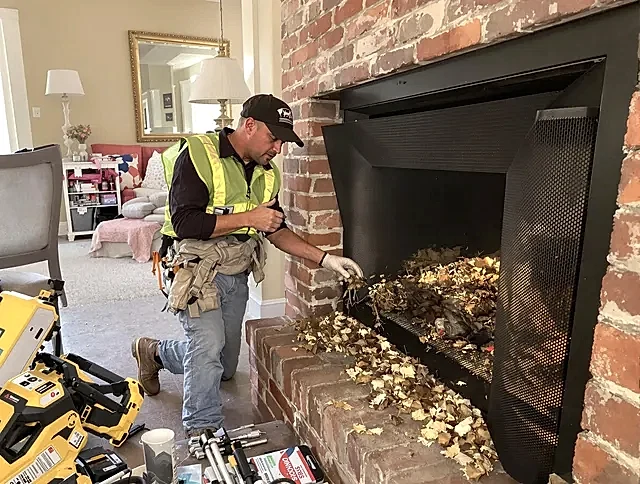 Safe screening installation by Gilbert Chimney Sweep in Gilbert, AZ