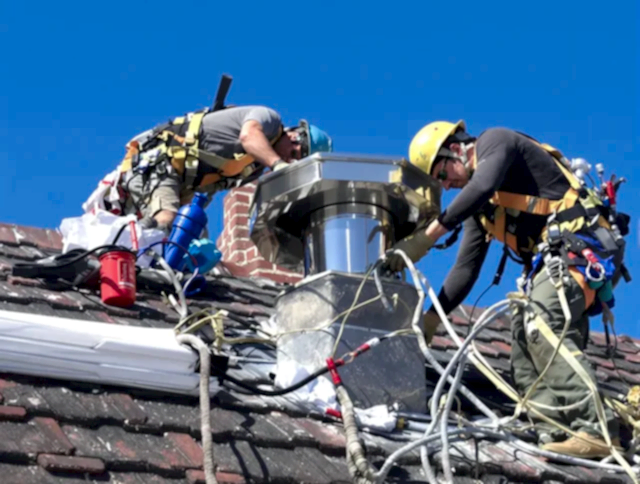 Protective chimney cap installed by Gilbert Chimney Sweep in Gilbert, AZ