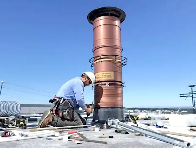 Installed chimney liner by Gilbert Chimney Sweep in Gilbert, AZ