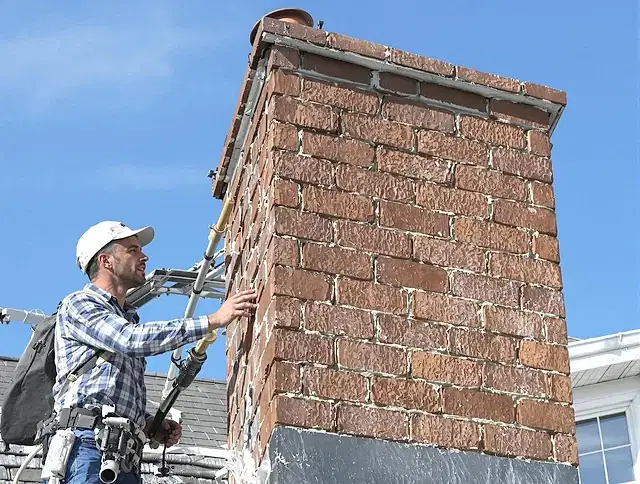 Brickwork for a chimney rebuild by Gilbert Chimney Sweep in Gilbert, AZ