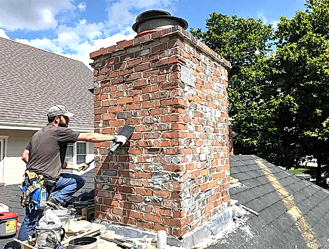 Completed chimney rebuild by Gilbert Chimney Sweep in Gilbert, AZ