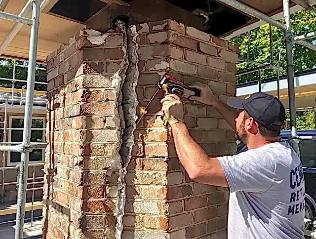 Gilbert Chimney Sweep technician performing chimney repair in Gilbert, AZ