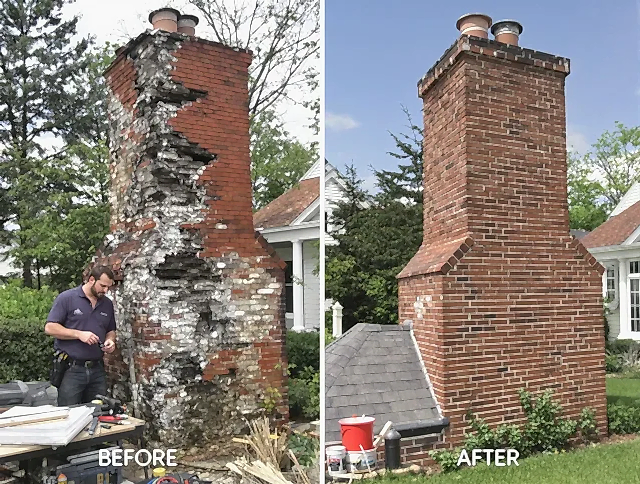 Gilbert Chimney Sweep performing a full chimney restoration in Gilbert, AZ