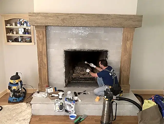 Detailed creosote removal process by Gilbert Chimney Sweep in Gilbert, AZ